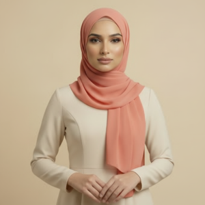 Coral Rayon Hijab