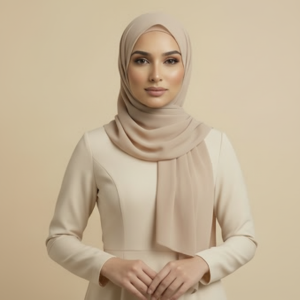 Beige Wool Hijab