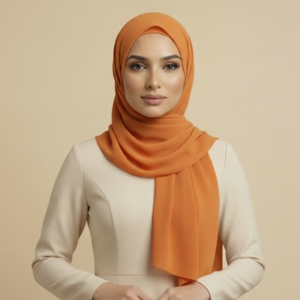 Orange Wool Hijab