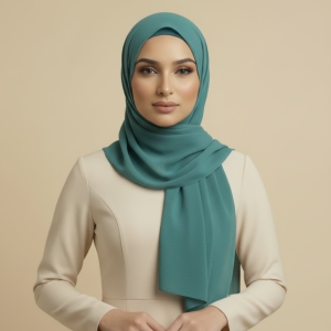Teal Wool Hijab