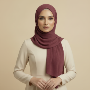 Burgundy Wool Hijab