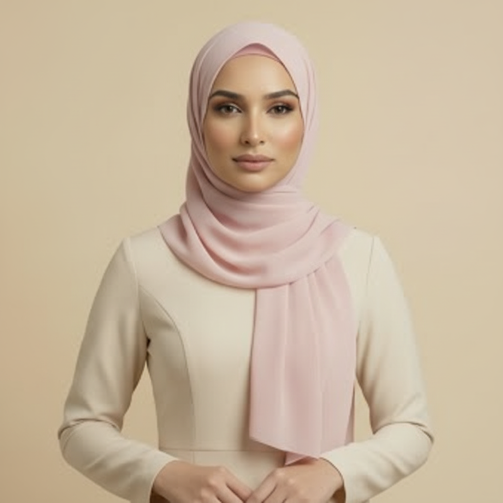 Light Pink Wool Hijab