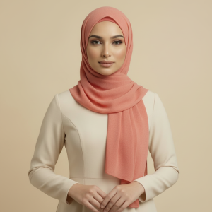Coral Wool Hijab