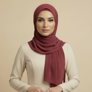 Maroon Pashmina Hijab