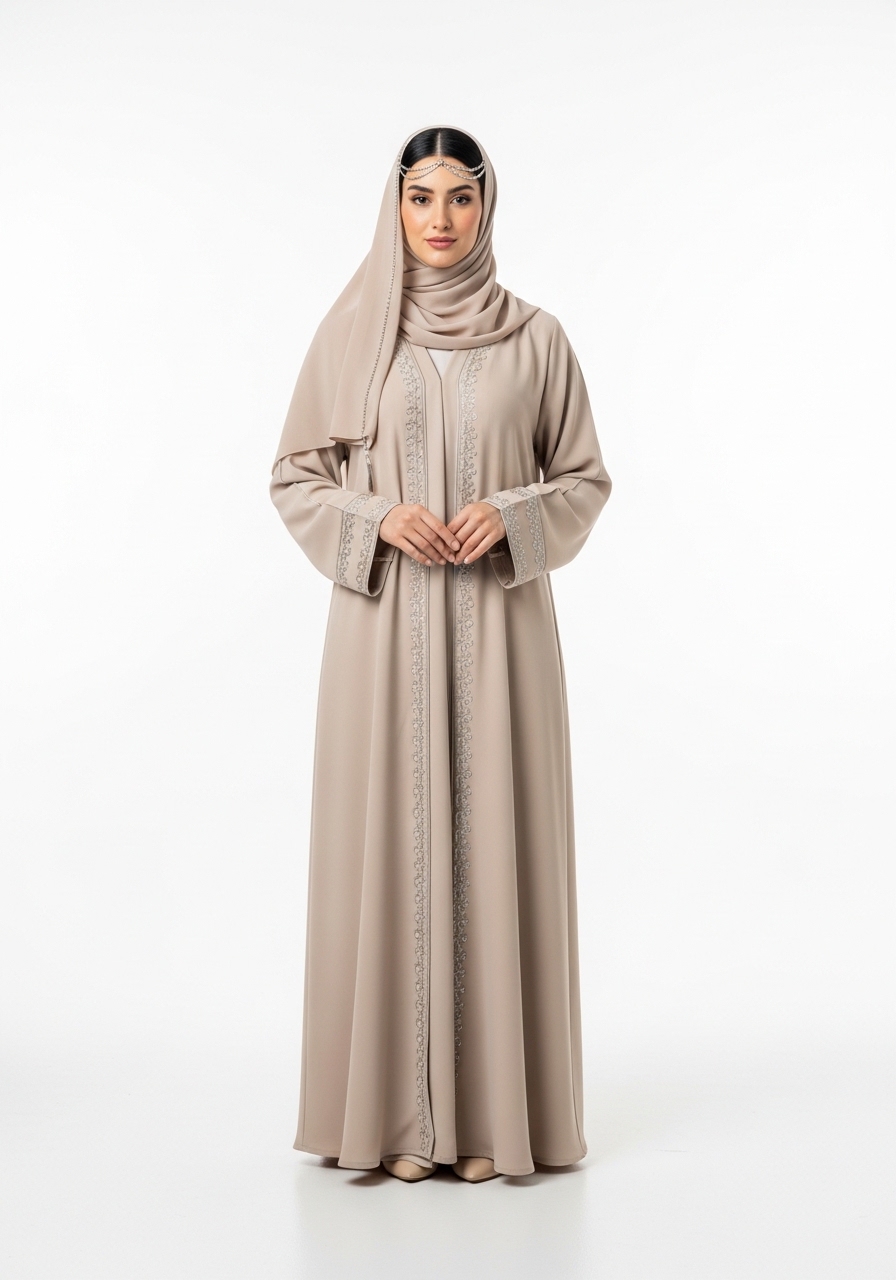 Beige Dubai Abaya