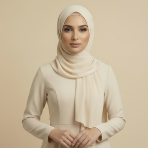 Cream Jersey Hijab