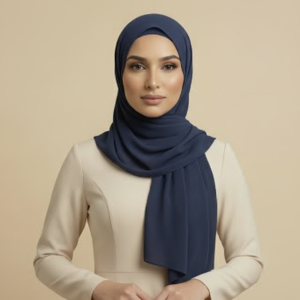 Blue Pashmina Hijab